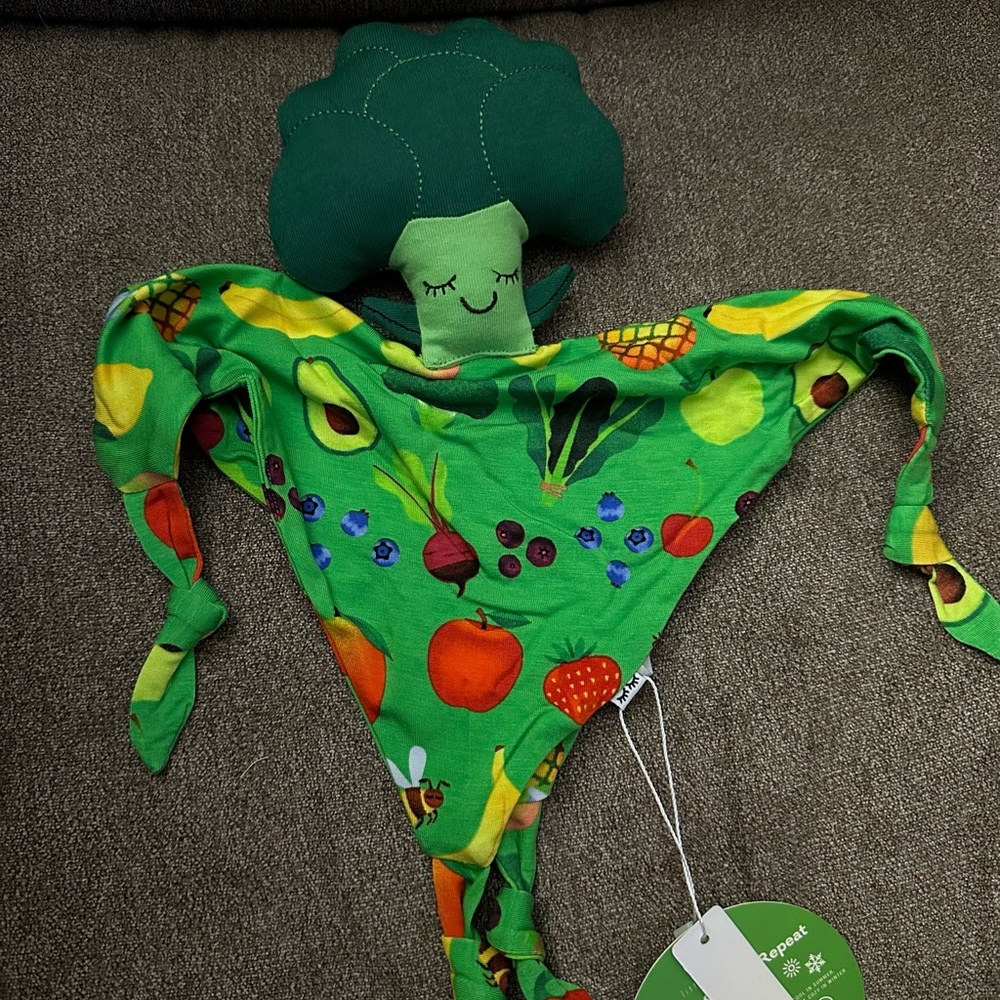 Little sleepies once upon a farm broccoli sleepyhead lovey